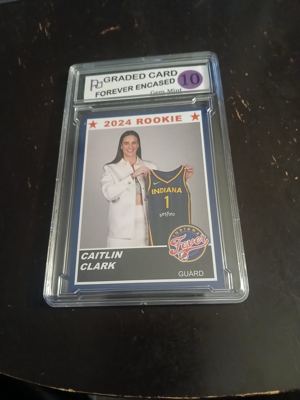 2024 Rookie Caitlin Clark Indiana Fever Graded Card -Draft Night